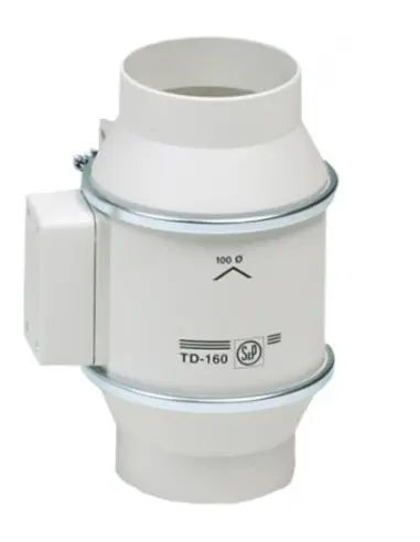 TD Silent Sessiz Duct Fan 160m3/h