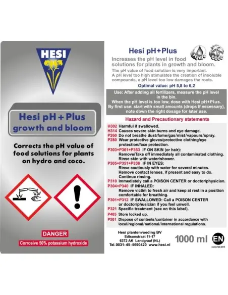 Hesi pH Up 1 Litre
